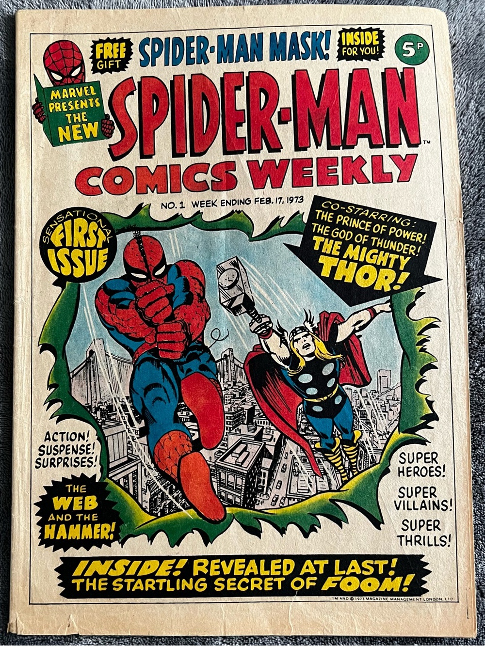 Spider- Man Comics Weekly 1973 Lot Of 16 Including Issues #1 & 2 Steve Ditko